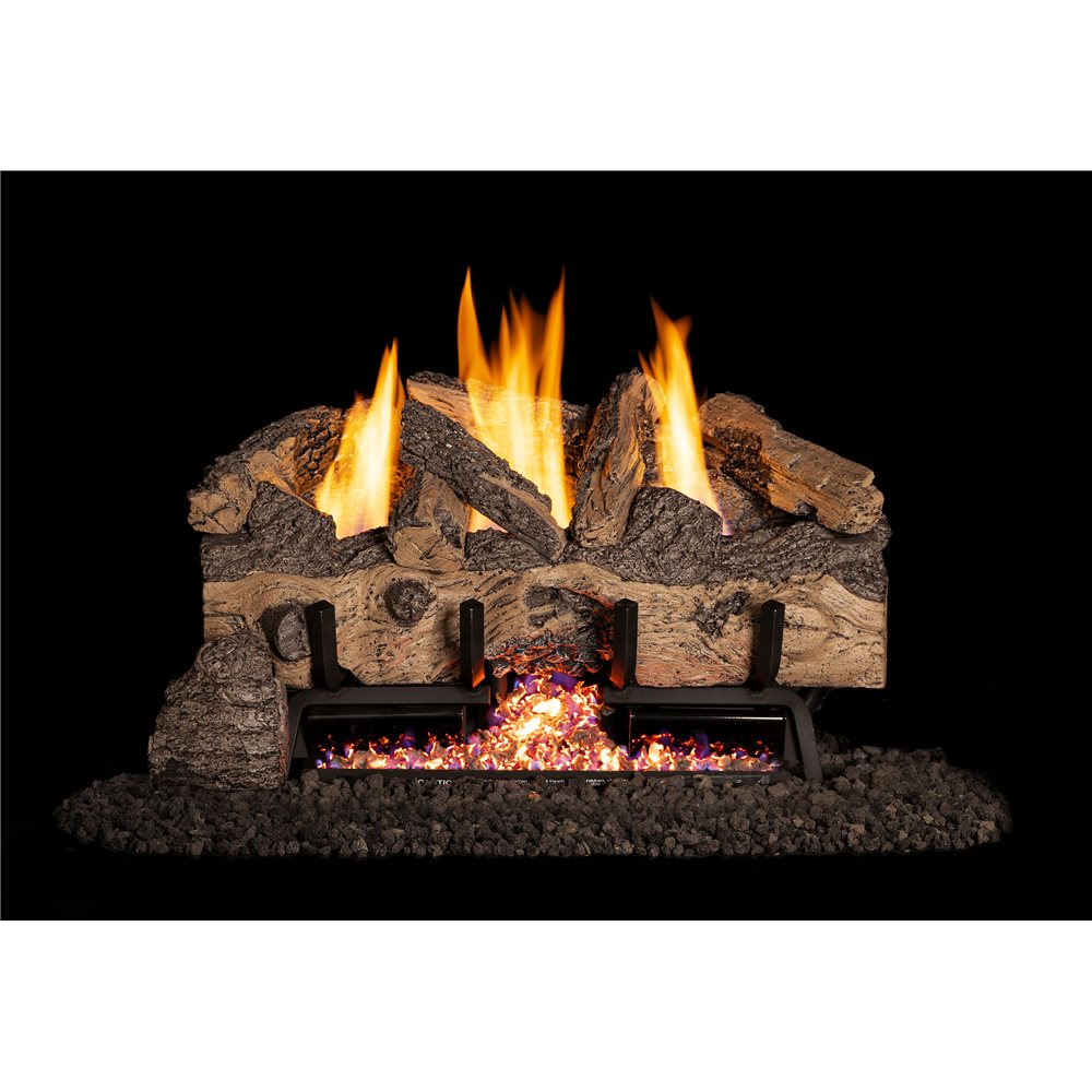 Real Fyre 24" Charred Gnarled Split Log Set