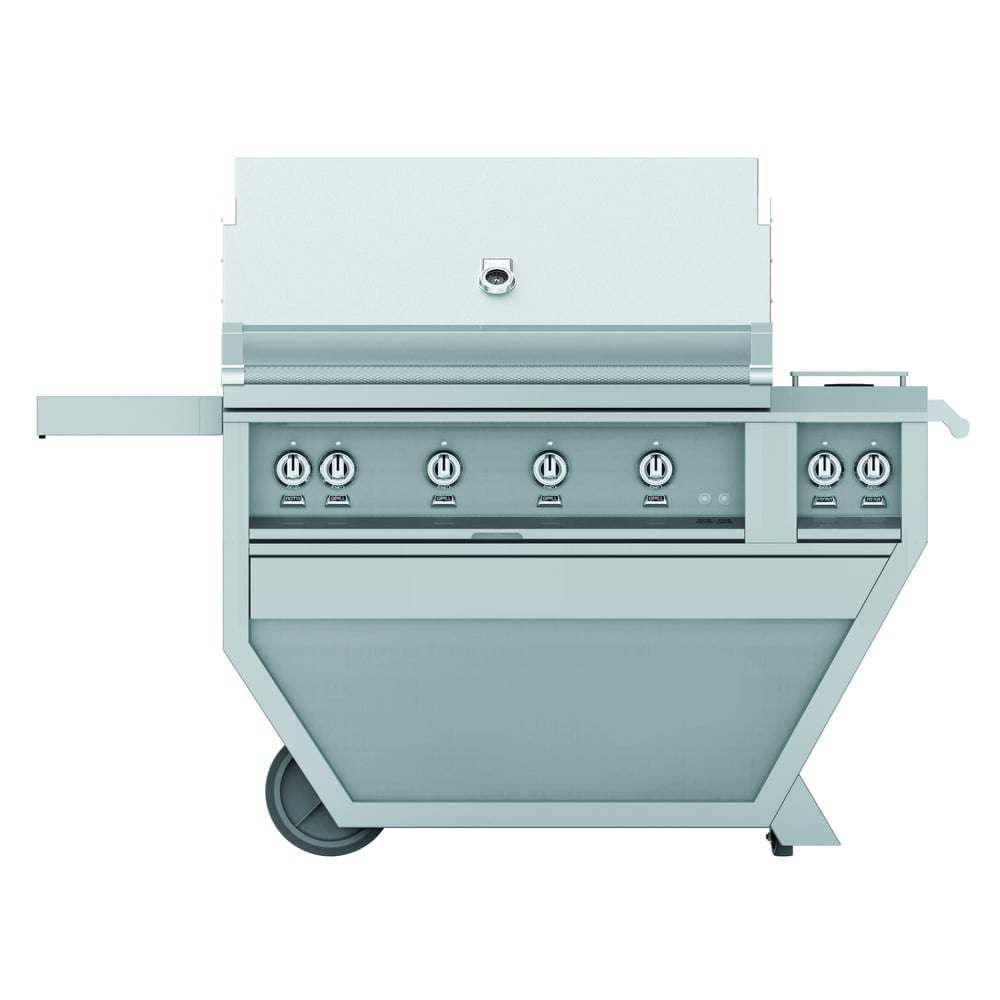 Hestan 42" Grill & Deluxe Cart 3 Trellis burners 1 Sear Burner R