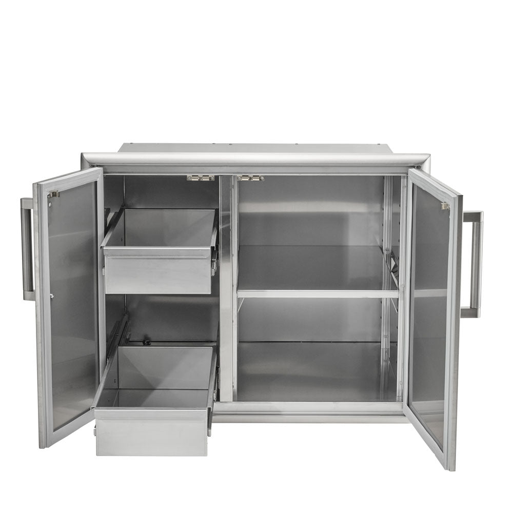 Coyote Dry Pantry 31" - 2 Drawer Cab and Single Door