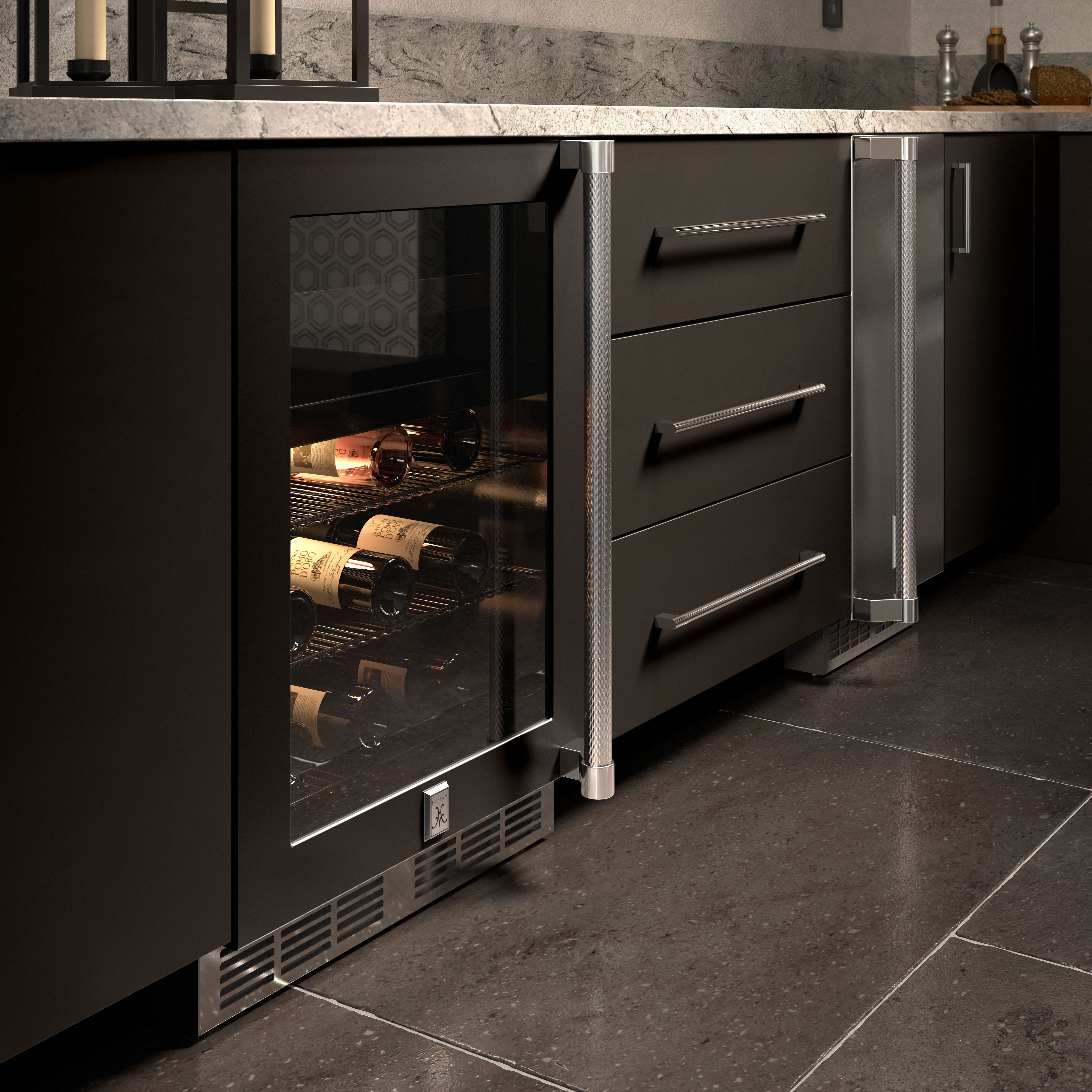 Hestan 15" Outdoor Ice Machine Right Hinged