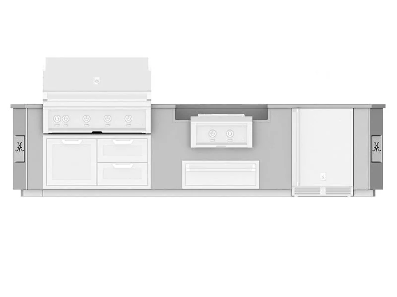 Hestan Grill Outdoor Living Suite SS Countertop Power Burner 12