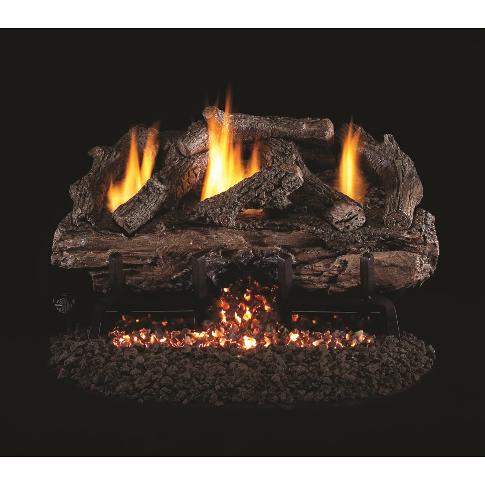 Real Fyre 24" Charred Aged Split Log Set