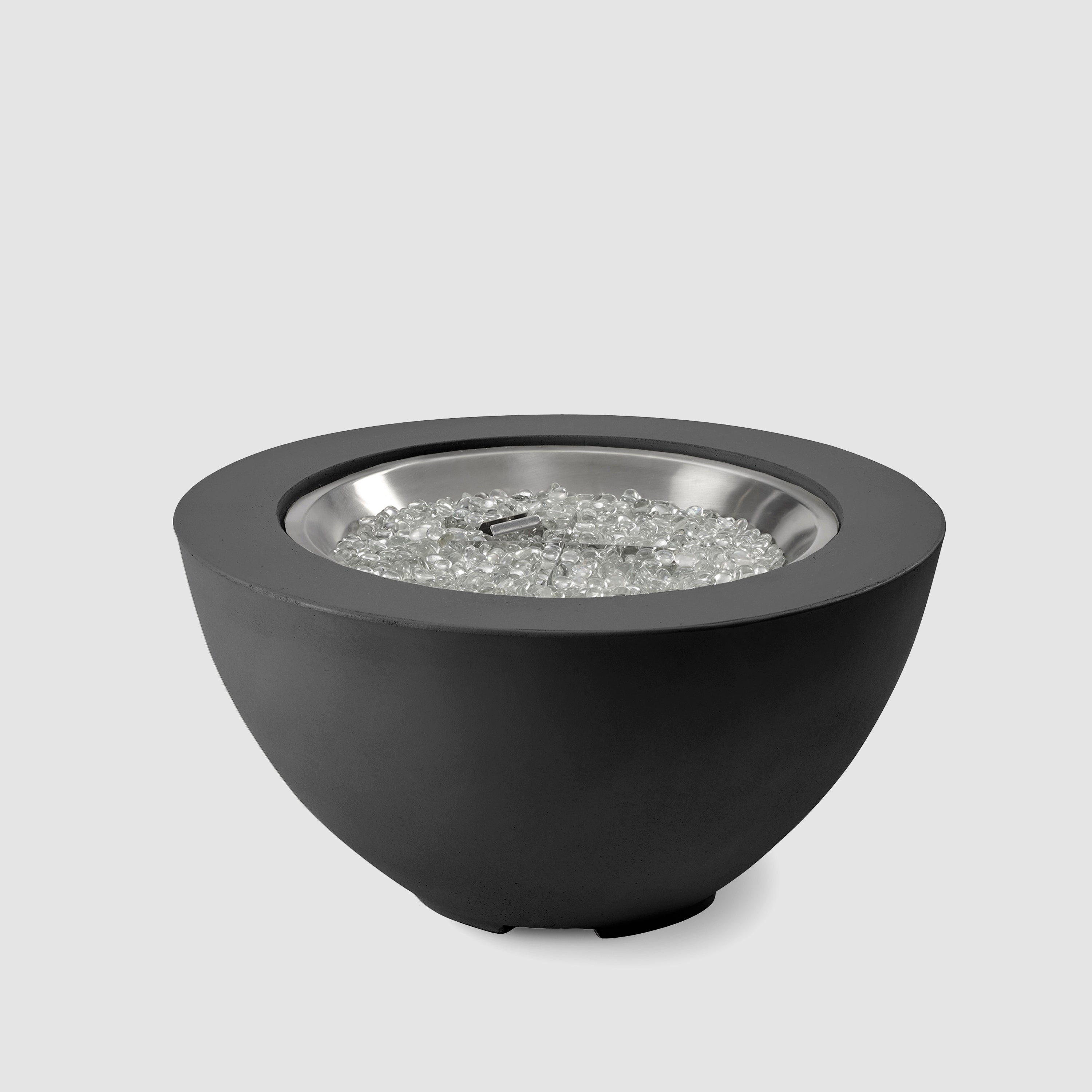 WHITE COVE 42in ROUND GAS FIREPIT BOWL