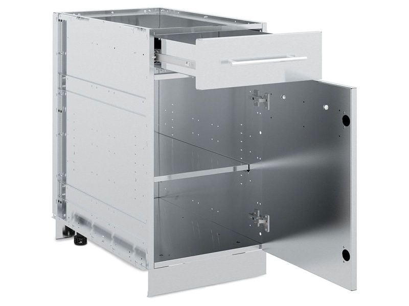1 Door / Drawer Stainless Steel Cabinet
