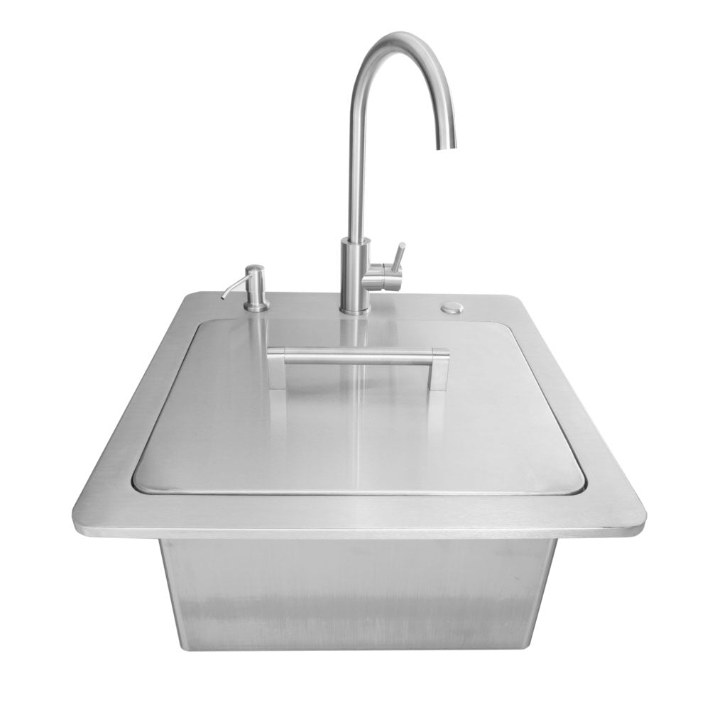 Coyote 21" Sink & Faucet, Drain, Soap Dispenser