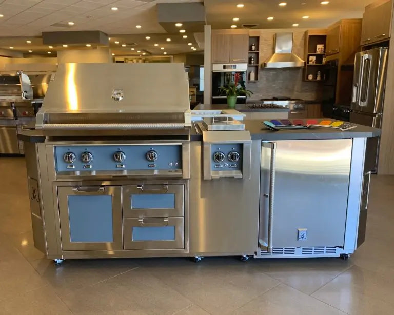 Hestan 36" Double Drawer & Storage Door Combo Recessed Marquise Acc