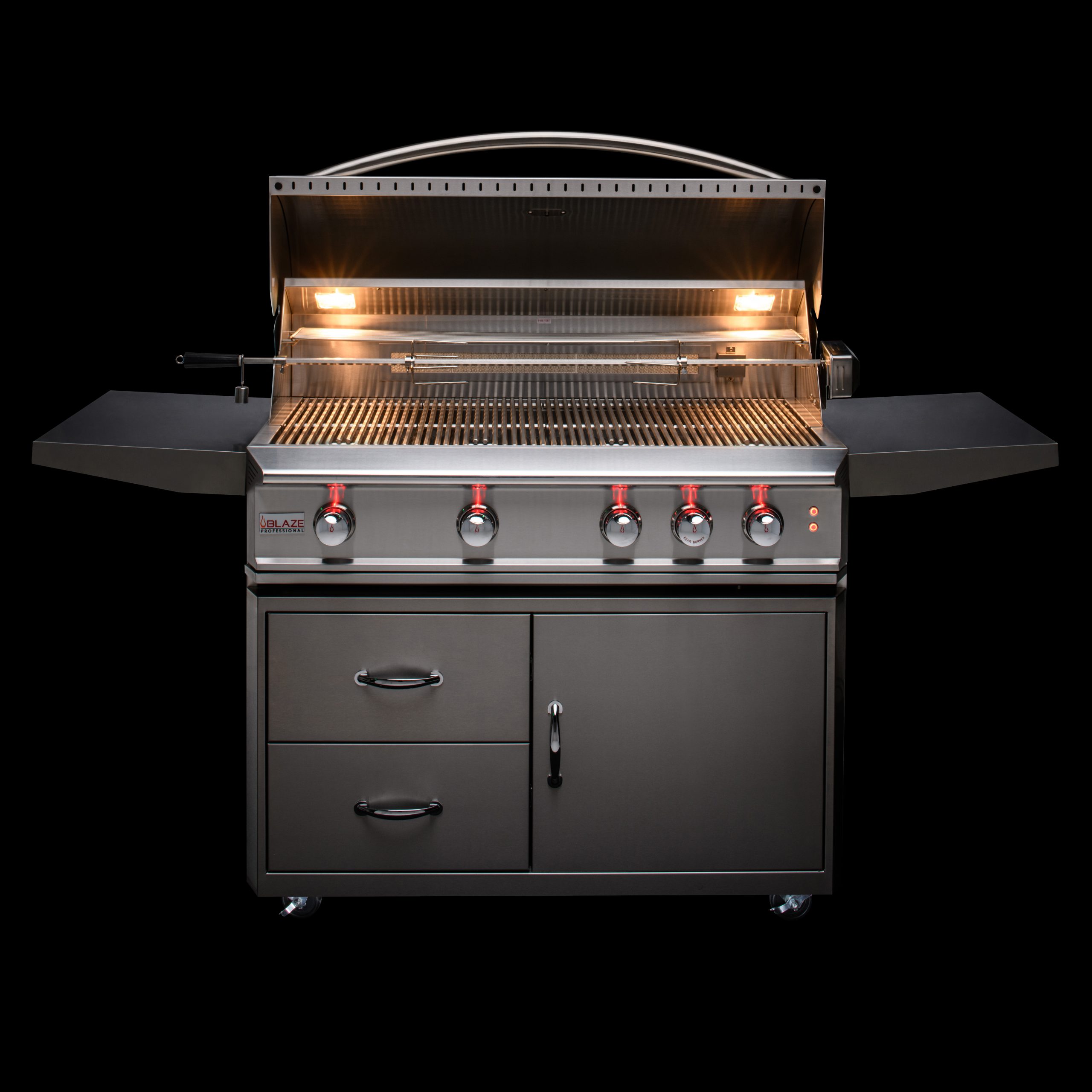 Blaze Professional 44-Inch 4 Burner Built-In Gas Grill With Rear Infrared Burner (Natural Gas)