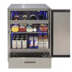 Alfresco 24" Under Counter Refrigerator, Stainless
