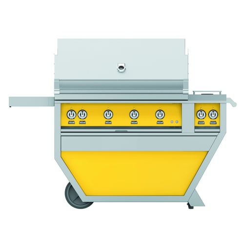 Hestan 42" Grill & Deluxe Cart 3 Trellis burners 1 Sear Burner R