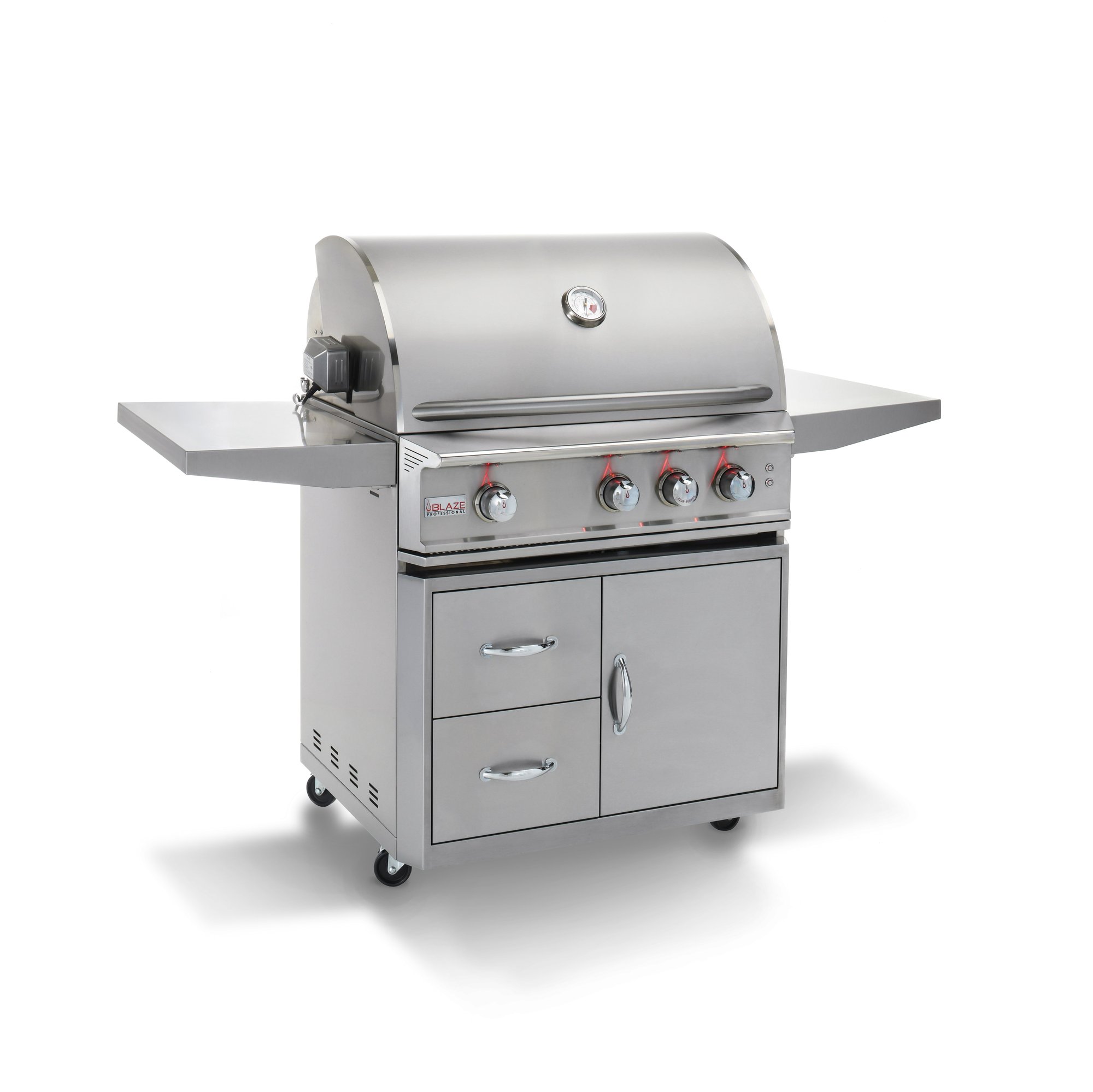 Blaze Professional LUX 34-Inch 3 Burner Built-In Gas Grill With Rear Infrared Burner (Natural Gas)