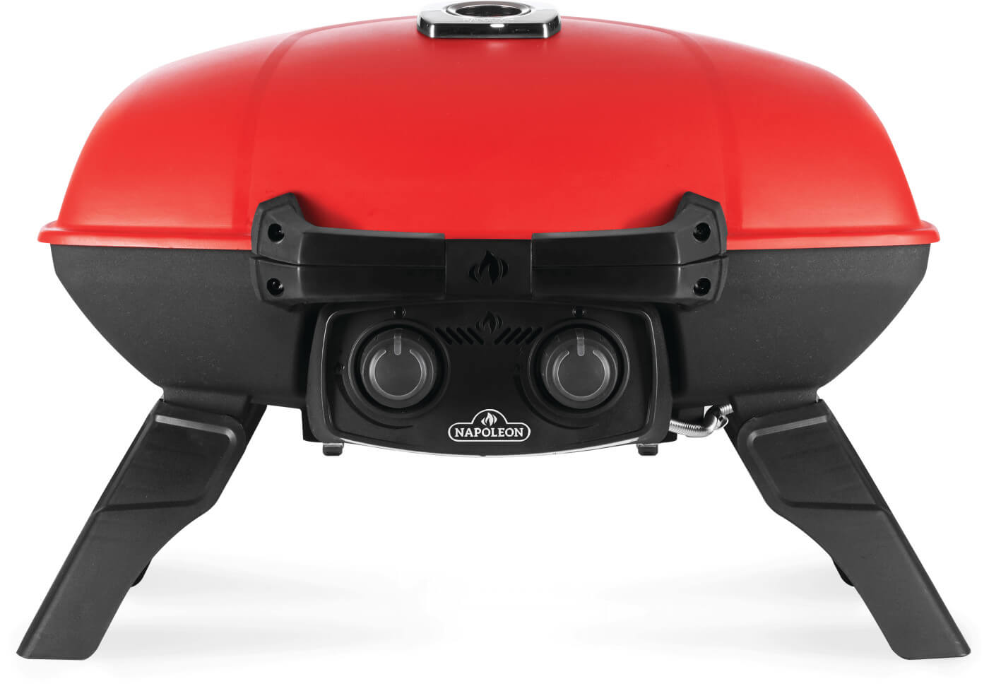 TravelQ 285 Portable Propane Gas Grill with Griddle, Red