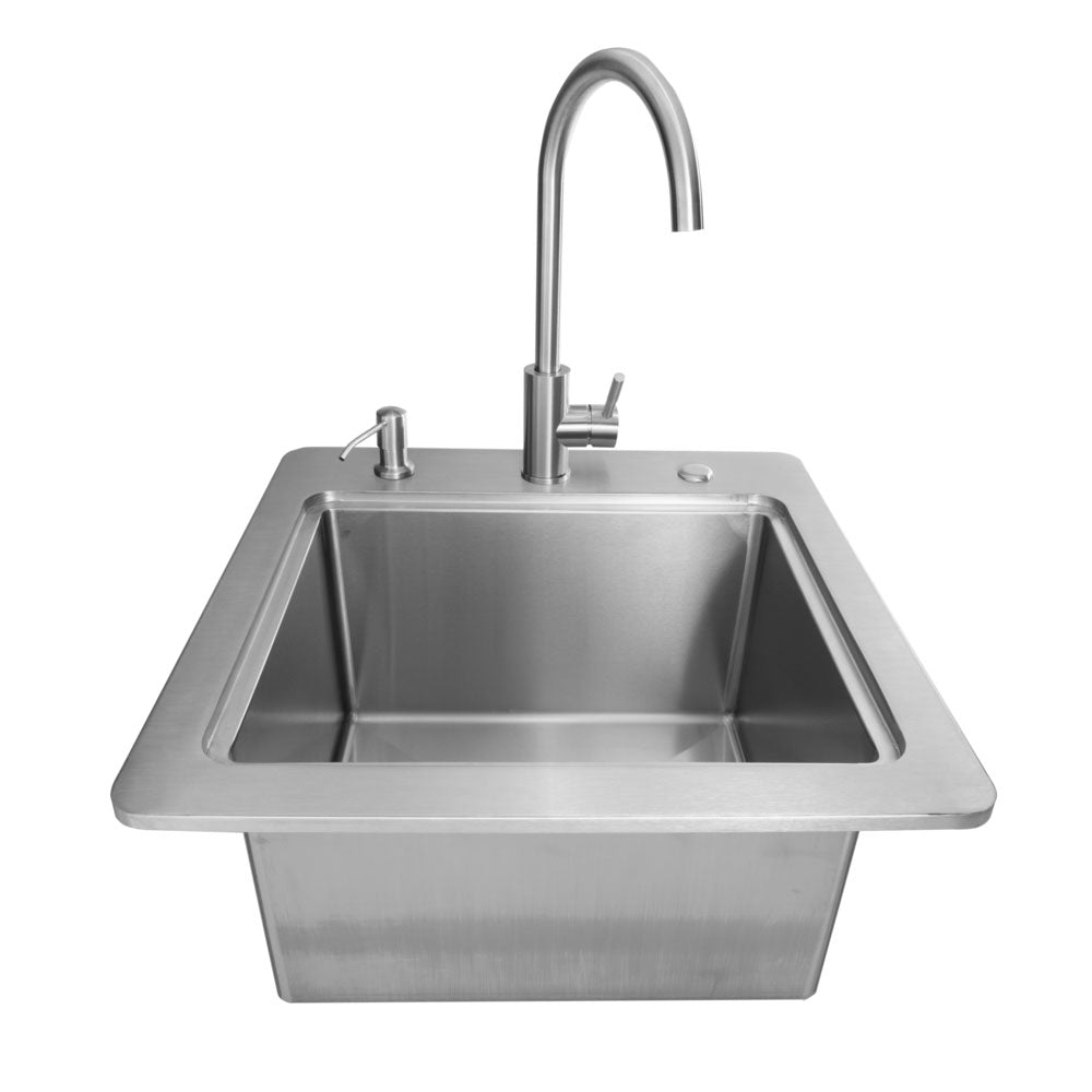 Coyote 21" Sink & Faucet, Drain, Soap Dispenser