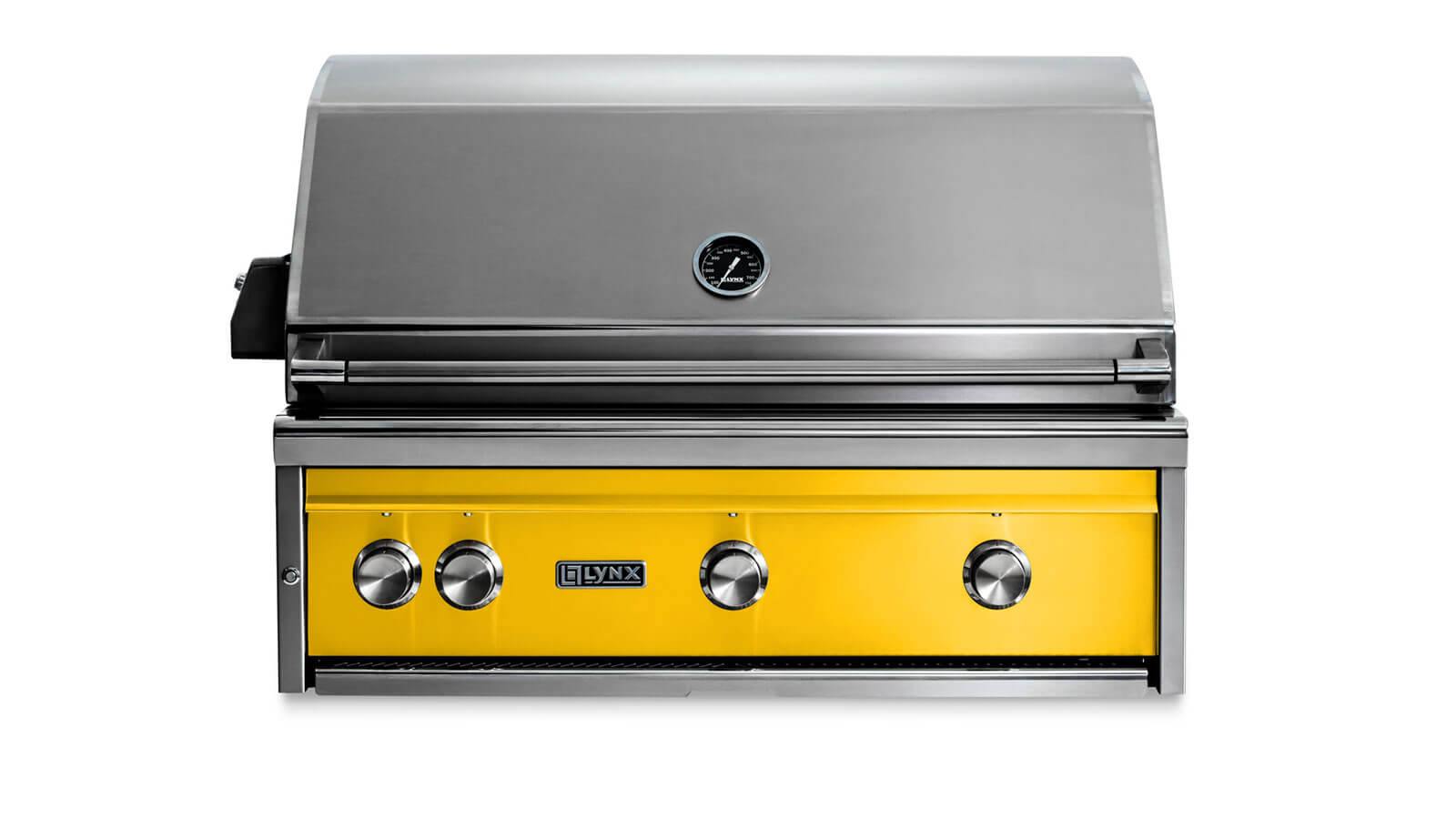Lynx 36" Built-In Grill - 2 Ceramic Burners, 1 Trident w/ Rotisserie - Glacier - Liquid Propane