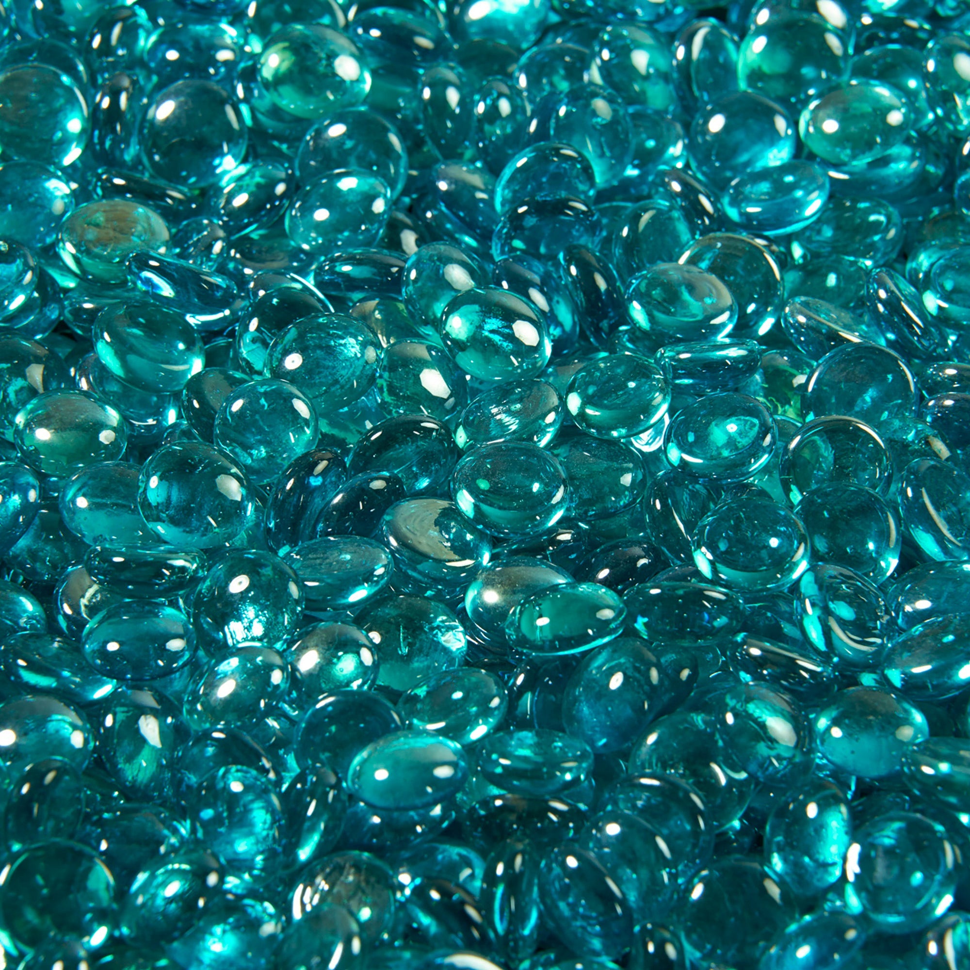 Clear Crystal Fire Glass Gems