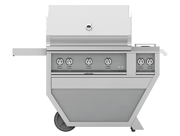 Hestan 36" Grill & Deluxe Cart 2 Trellis Burners 1 Sear Burner D