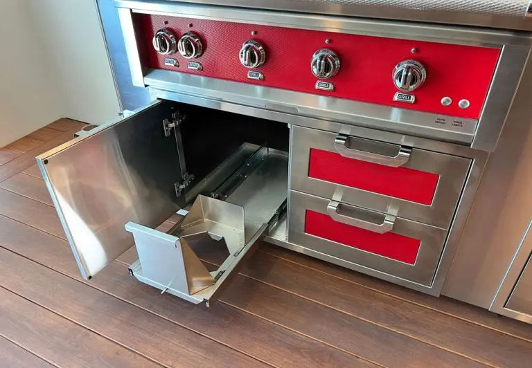 Hestan 36" Double Drawer & Storage Door Combo Recessed Marquise Acc