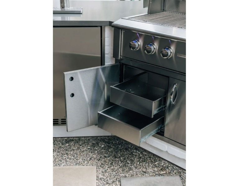 TrueFlame 36" Door Panel - Drawer Combo