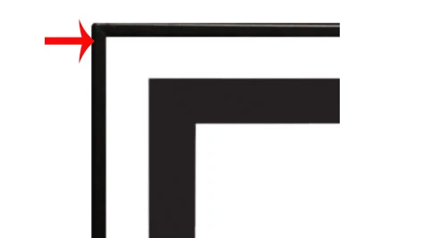 Empire Decorative Front 3/4" Black