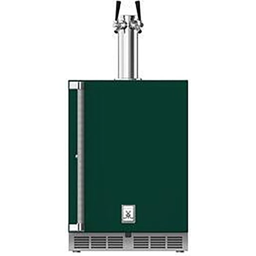 Hestan 24" Double Faucet Beer Dispenser Solid Door & Lock Right - Froth