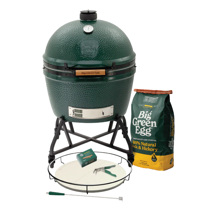 Big Green Egg 2Xl Big Green Egg In An Integgrated Nest+Handler Package