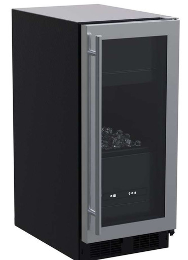 15-in Built-in Clear Ice Machine - Stainless Steel Glass
