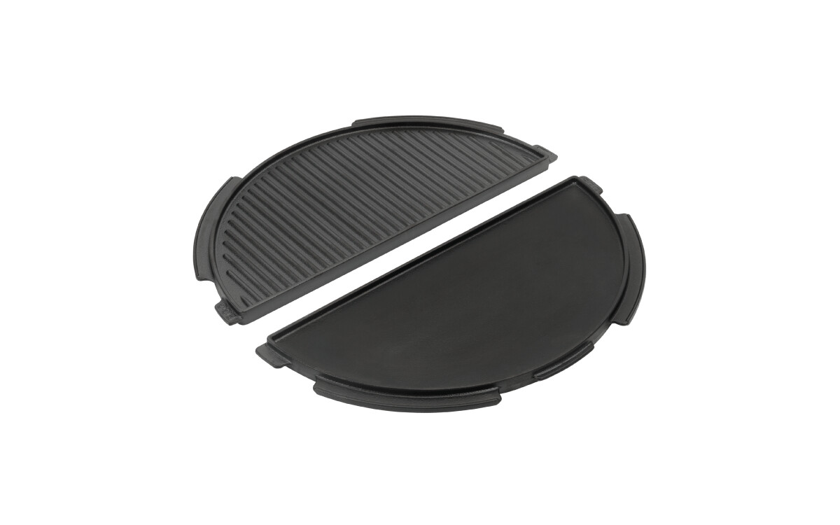 Big Green Egg Half Moon Cast Iron Plancha Griddle (Large, Xl, 2Xl)