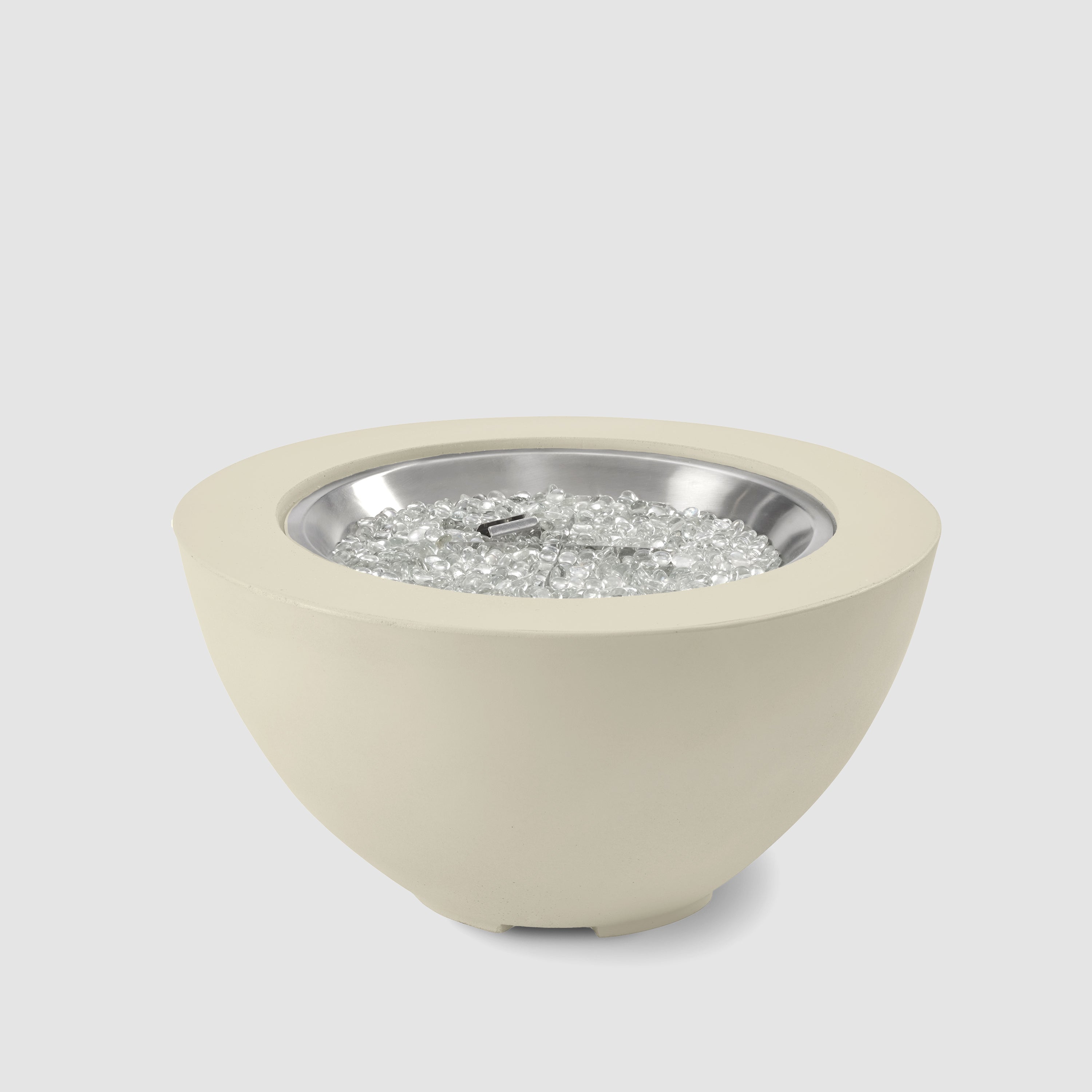 WHITE COVE 42in ROUND GAS FIREPIT BOWL