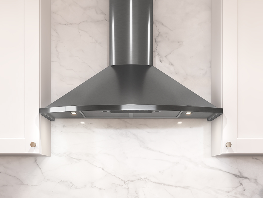 Zephyr Savona Chimney Hood 36" LED 600 CFM White