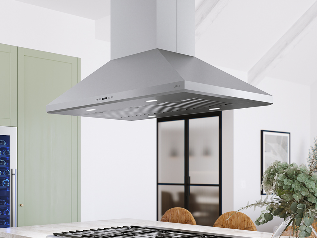 Zephyr Siena Pro Island 42" SS LED ACT