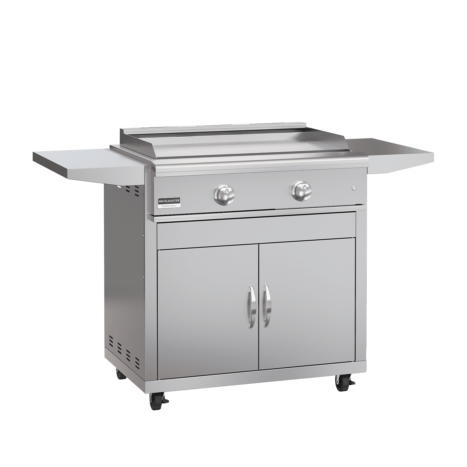 Broilmaster Griddle Grill Head, 2-Burner, 32-Inch, Propane - on cart