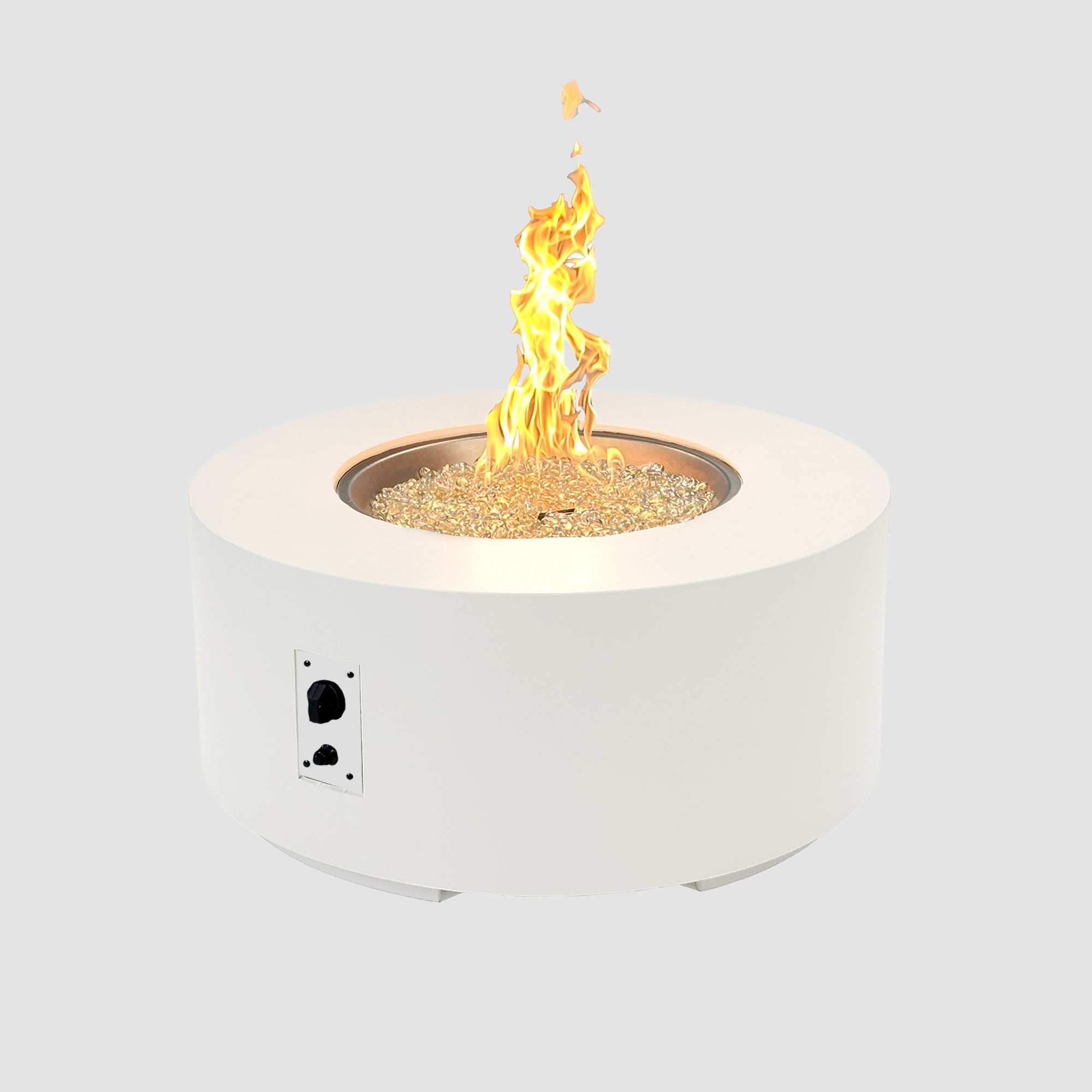 WHITE COVE 42in ROUND GAS FIREPIT BOWL