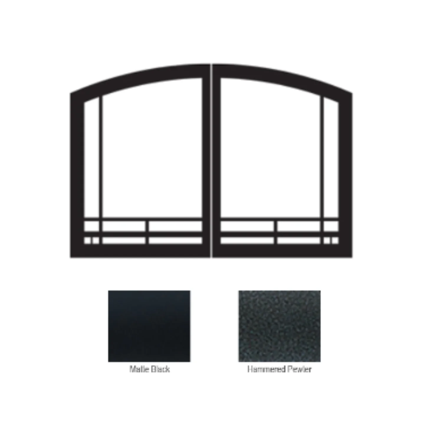 Empire Empire Mission Arch Door 36" Black