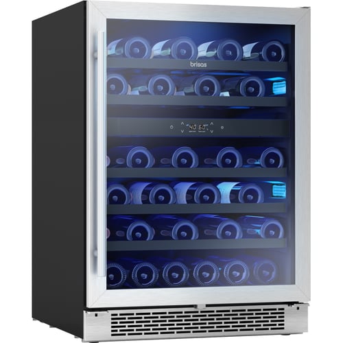 Zephyr Brisas Wine Cooler 24" Dual Zone - Glass Door