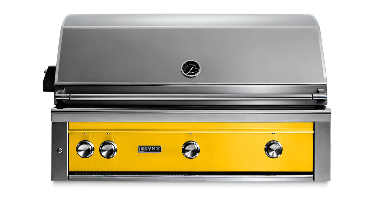 Lynx 42" Built-in Grill w Trident Infrared Burner, 2 Ceramic Burners, Rotisserie - California Poppy - Liquid Propane