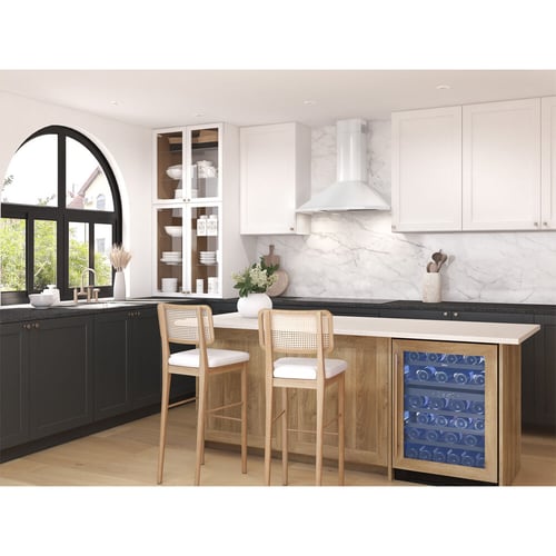 Zephyr Savona Chimney Hood 36" LED 600 CFM White