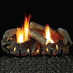 Empire Stacked Aged Oak Vent-Free Gas Log Set