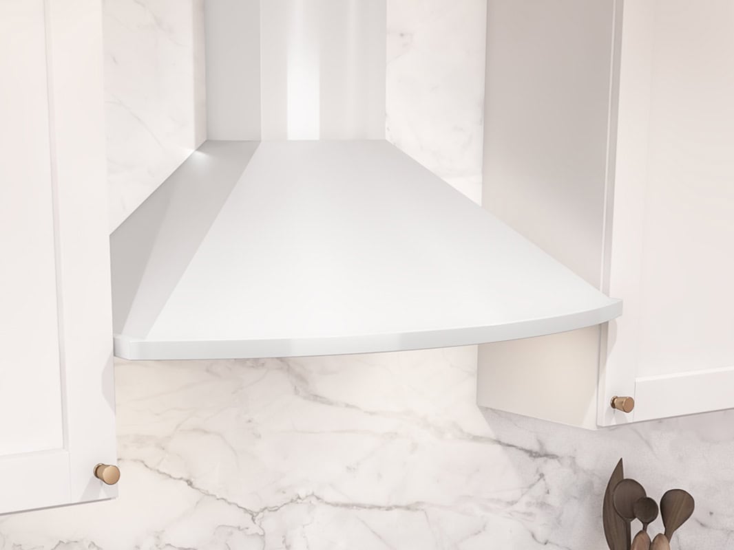 Zephyr Savona Chimney Hood 36" LED 600 CFM White