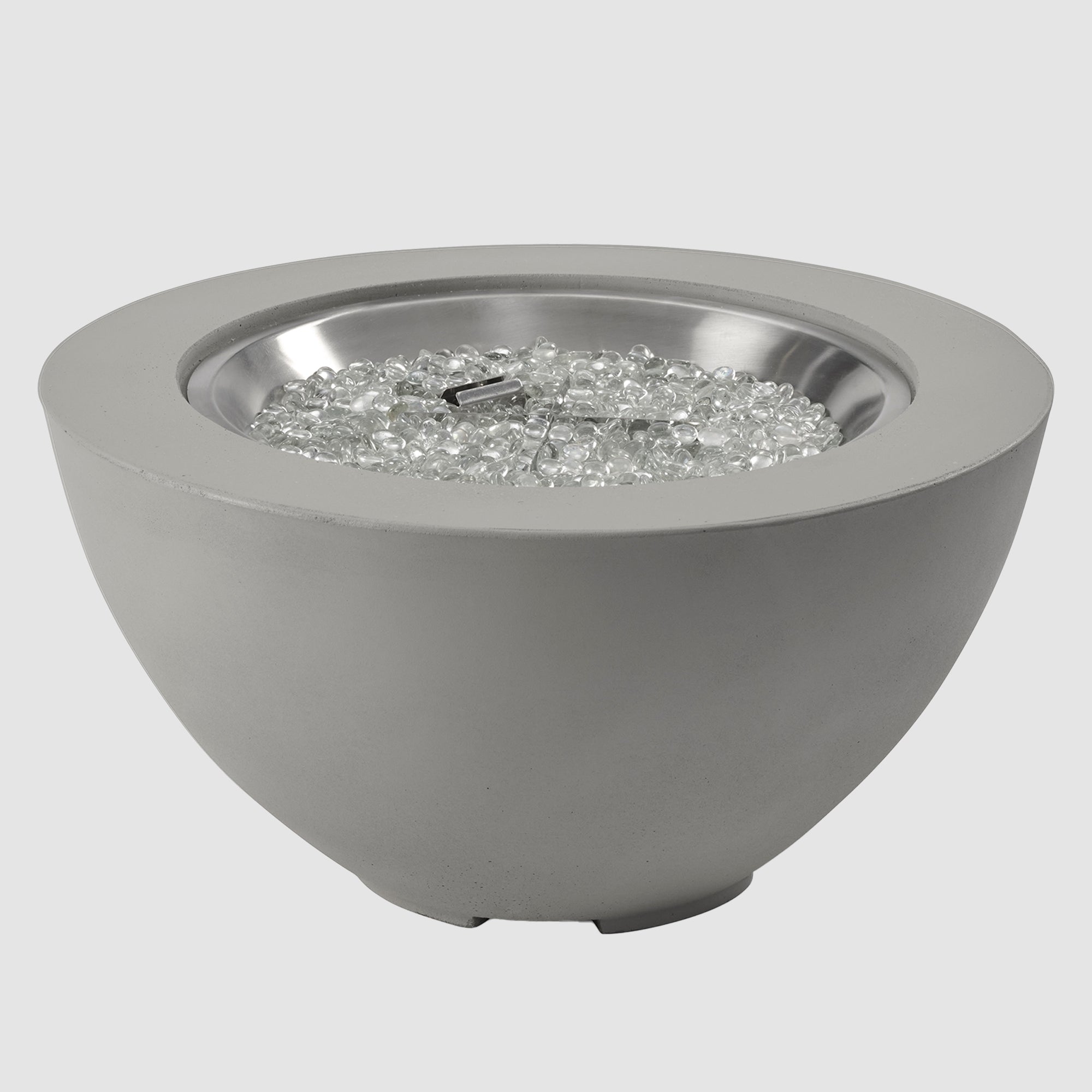 WHITE COVE 42in ROUND GAS FIREPIT BOWL