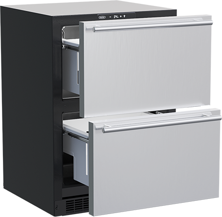 Marvel 24" Refrigerator Drawers Solid/ss