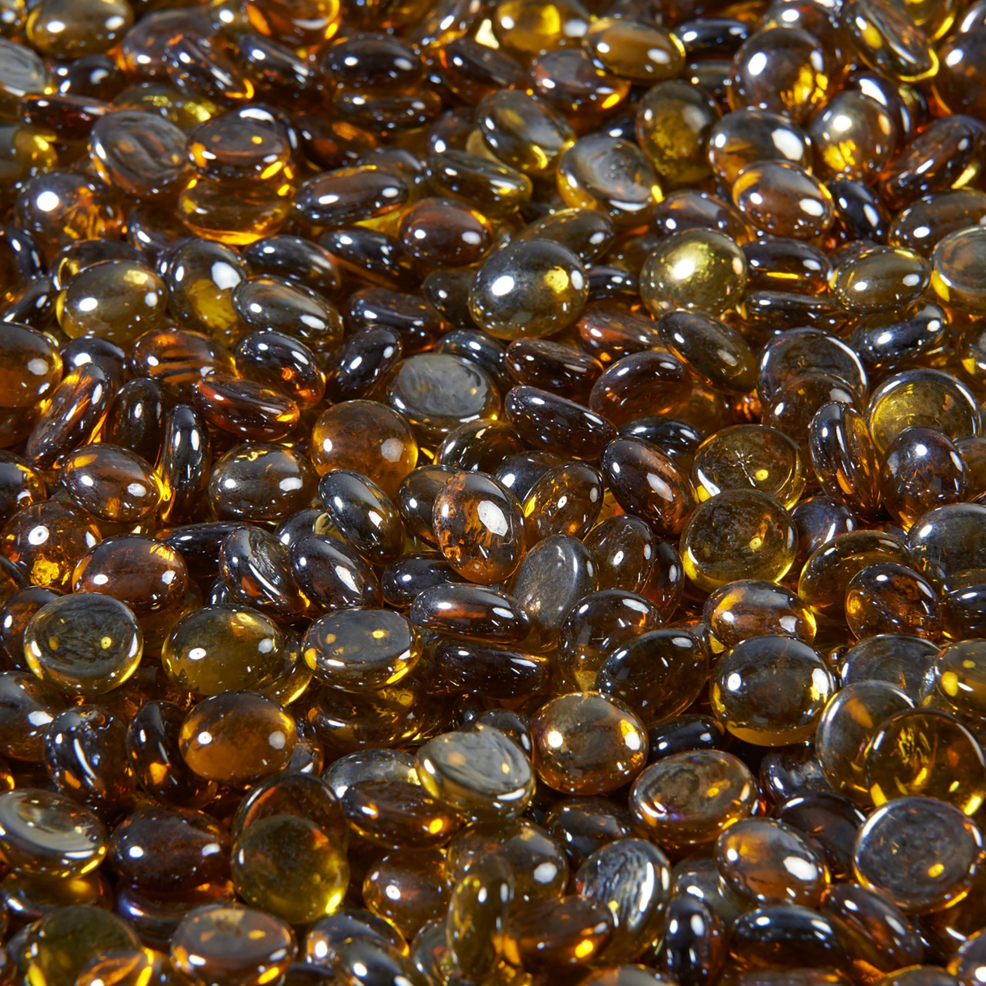 Clear Crystal Fire Glass Gems