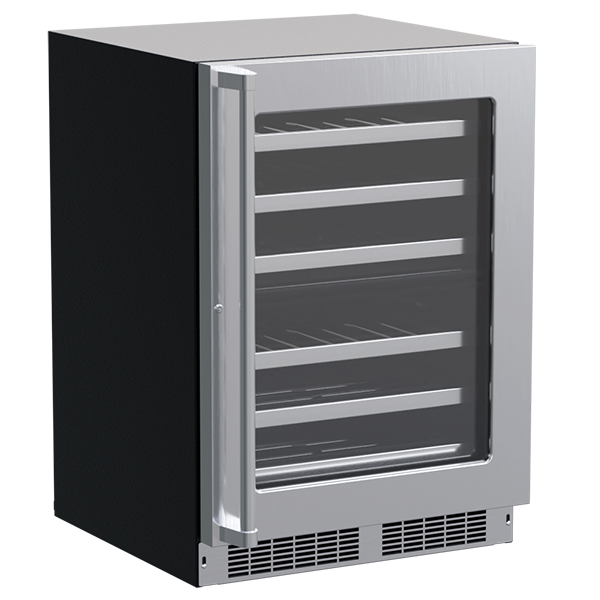 24-in Professional Built-in High-Efficiency Dual Zone Wine Refrigerator - Panel Ready Solid