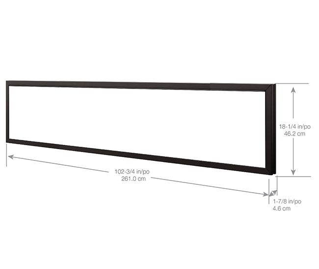 Dimplex Ignite XLF 100" Black Metal Trim