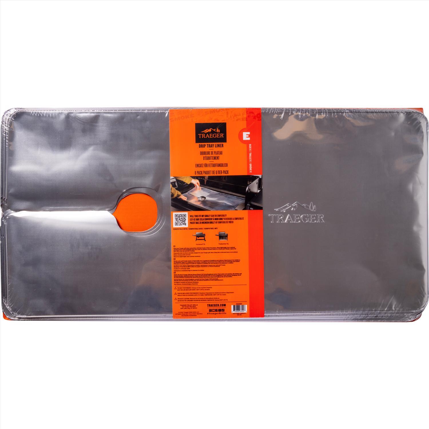 Traeger Drip Tray Liner - 8 Pack - Size E