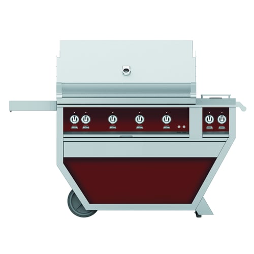 Hestan 42" Grill & Deluxe Cart 3 Trellis burners 1 Sear Burner R