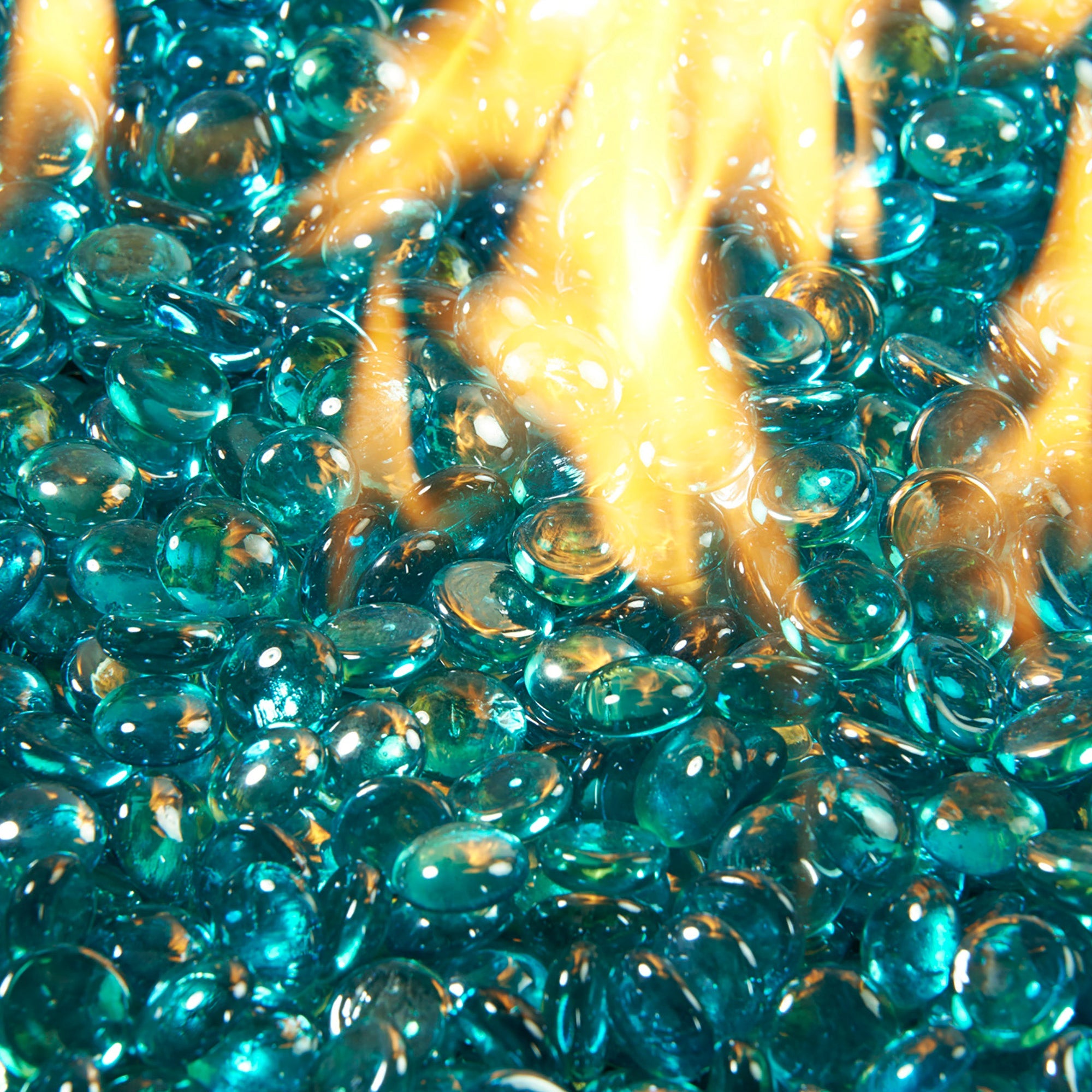 Aqua Marine Crystal Fire Glass Gems