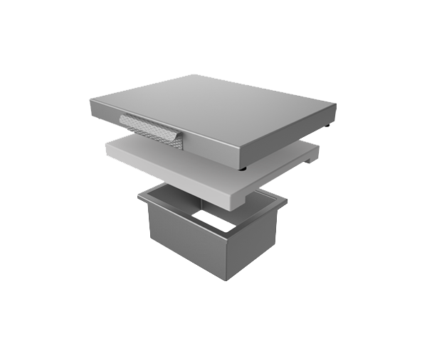 Hestan COUNTERTOP TRASH CHUTE w/CUTTING BOARD MARQUISE COVER