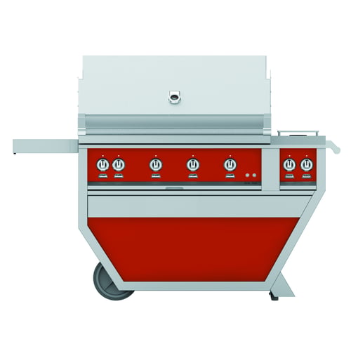 Hestan 42" Grill & Deluxe Cart 3 Trellis burners 1 Sear Burner R