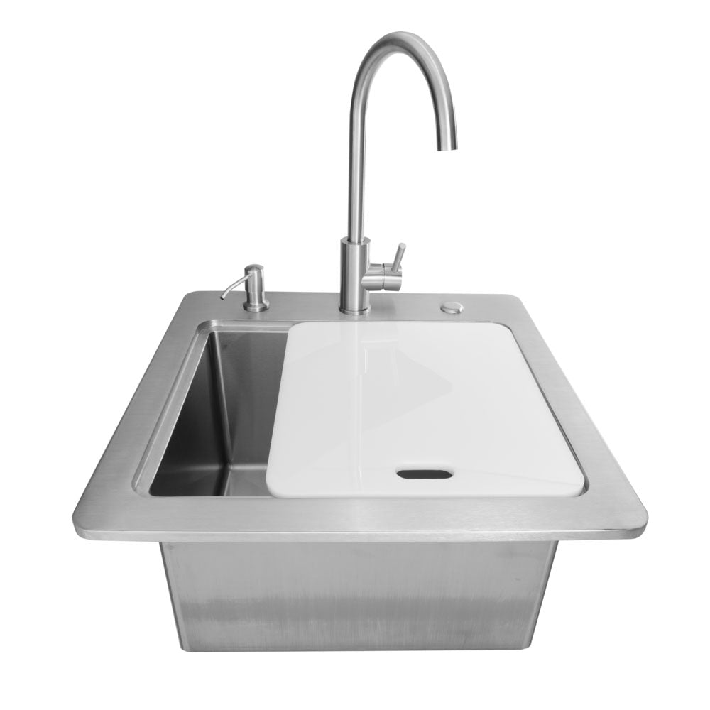 Coyote 21" Sink & Faucet, Drain, Soap Dispenser