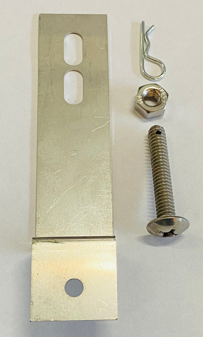 Broilmaster Burner Bracket Kit fits Q3X (all), and P3X, H3X, P4X, H4X with Igniter attached to the Burner