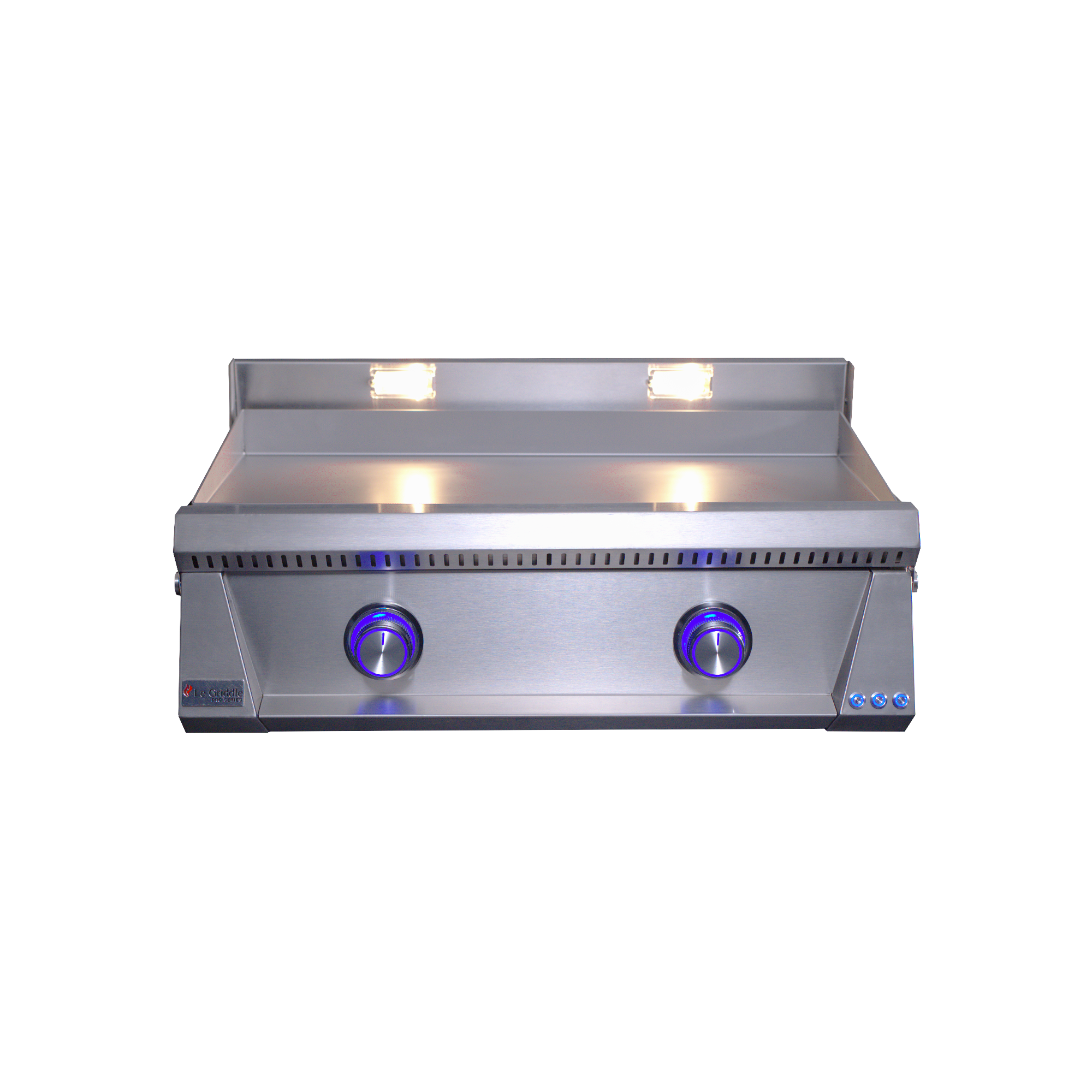 Le Griddle Pro Series 75 - 2 Burner Natural Gas - 3mm Plate WITH INTERIOIR LIGHTS - Replacing GFE75